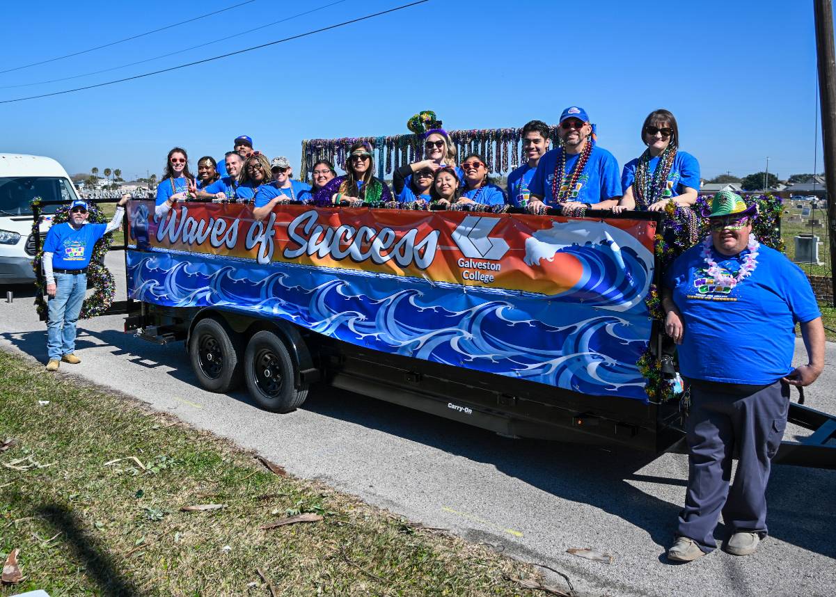 Mardi Gras Float with GC Students